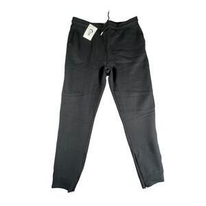 Zyia Active Sport Jogger Pants Men 29" XXXL 3XL Black Athletic Track Stretch NWT